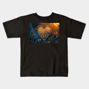 A Spider Web in the Shape of a Heart - Jigsaw Puzzle Kids T-Shirt